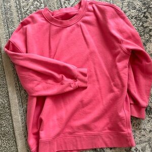 Large pink lululemon pink crewneck